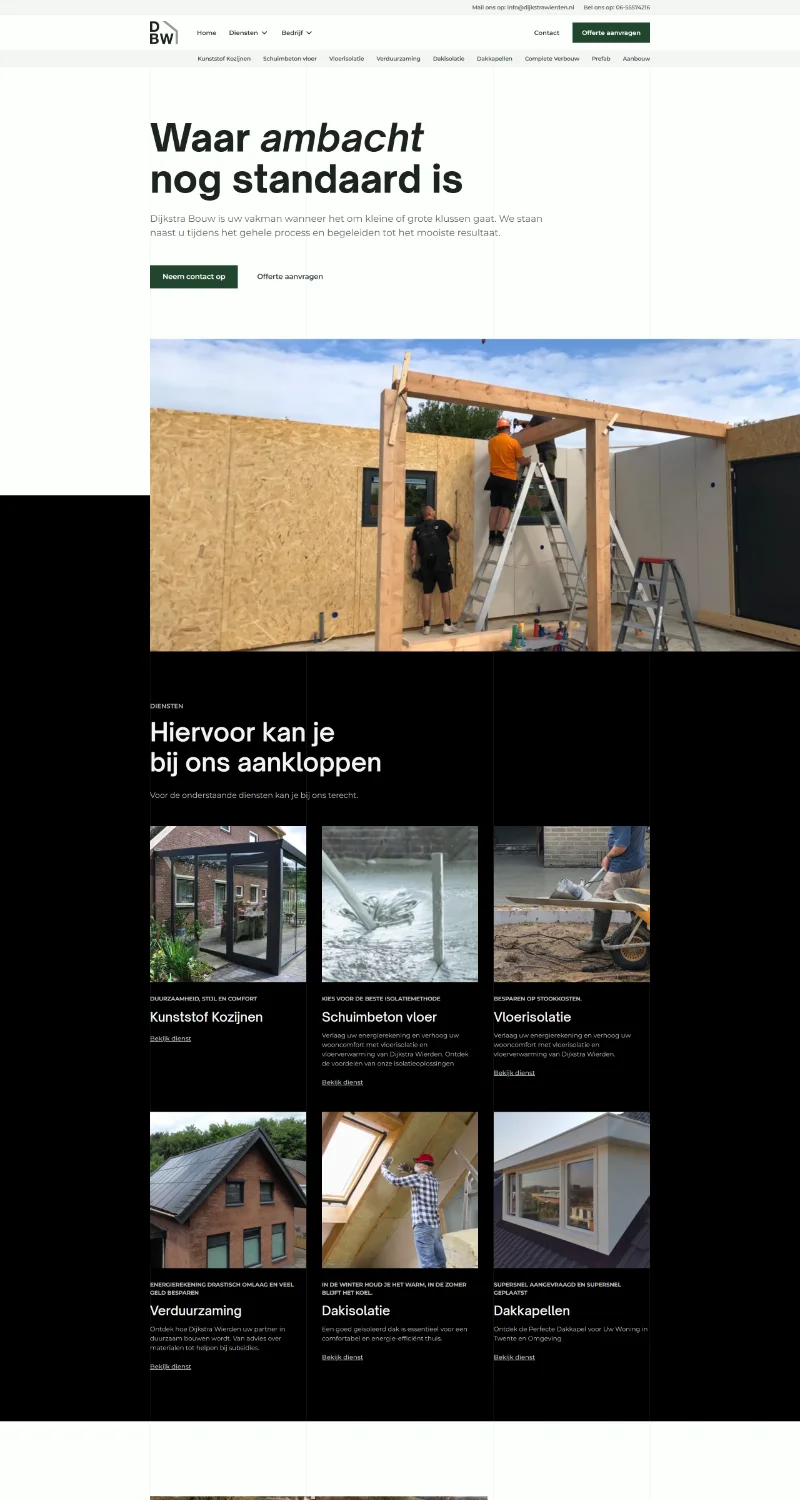 Dijkstra Bouw homepage